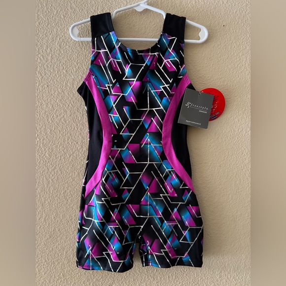 Danskin Other Freestyle Danskin Girls Gymnastics Unitard Size 6 New